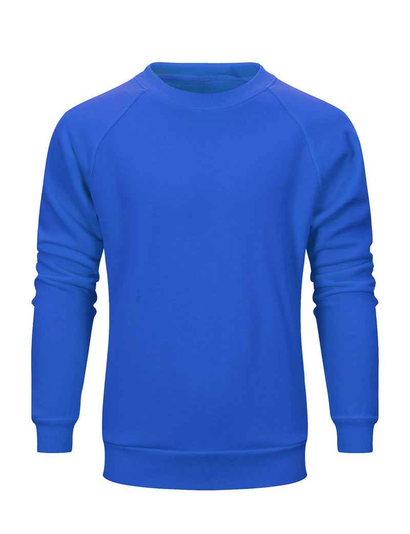 Men's Casual Classic Solid Long Sleeve Fall Winter Sweatshirt