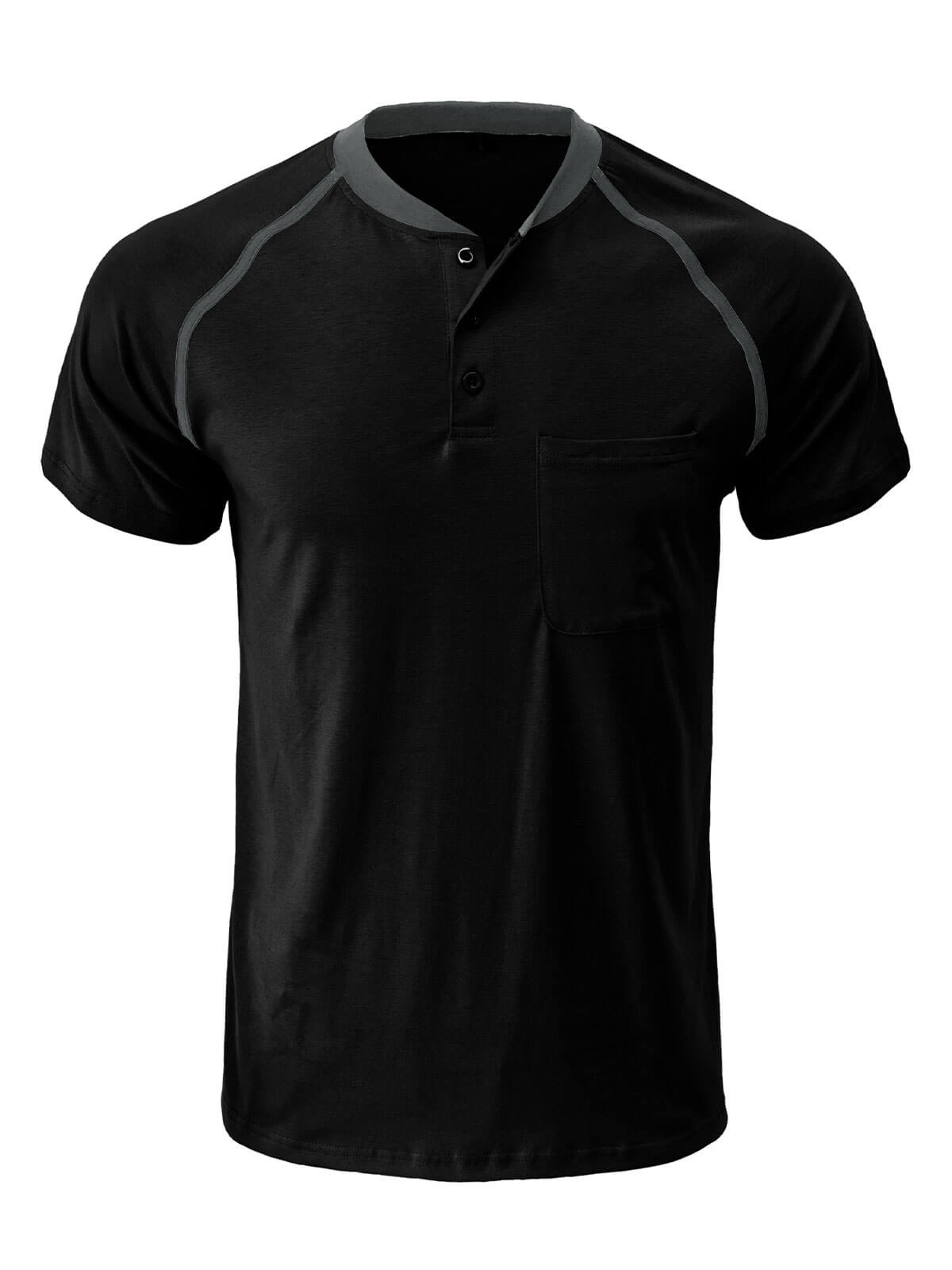 Men's Regular Fit Summer Casual Pocket Short Sleeve T-Shirt