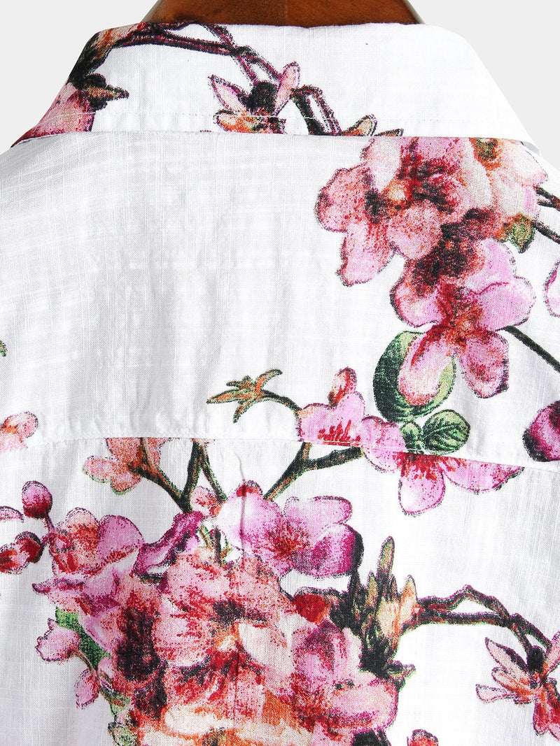 Bundle Of 2 | Men's Floral & Vintage Cotton Tropical Hawaiian Shirt
