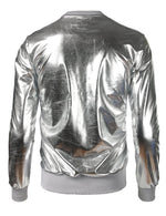 Metallic Gold Shiny Shirts Nightclub Styles Hoodies