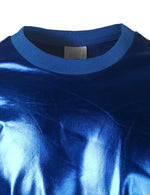 Metallic Gold Shiny Shirts Nightclub Styles Hoodies