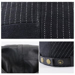 Men's Striped Stitching Casual All-match Cap