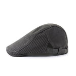 Men's Striped Stitching Casual All-match Cap