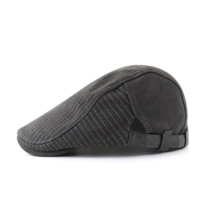 Men's Striped Stitching Casual All-match Cap