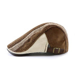 Men's Striped Stitching Casual All-match Cap