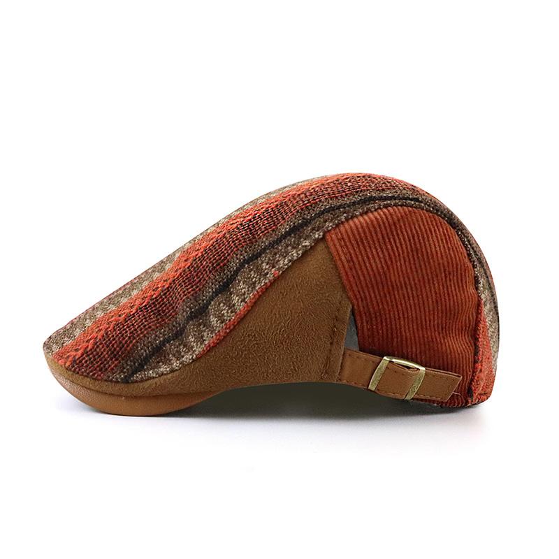 Men's Striped Stitching Casual All-match Cap