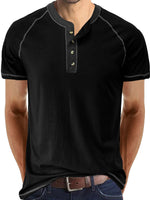 Men's Solid Color Summer Casual Short Sleeve T-Shirt