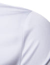 Men's Rose Embroidery Casual Long Sleeve Button Dress Shirt