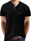 Men's Casual Summer Solid Color Pocket Short Sleeve T-Shirt