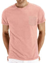 Men's Casual Solid Color Pocket Short Sleeve T-shirt