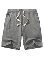 Men's Beach Casual Cotton Solid Color Summer Sweatpant Jogger Short