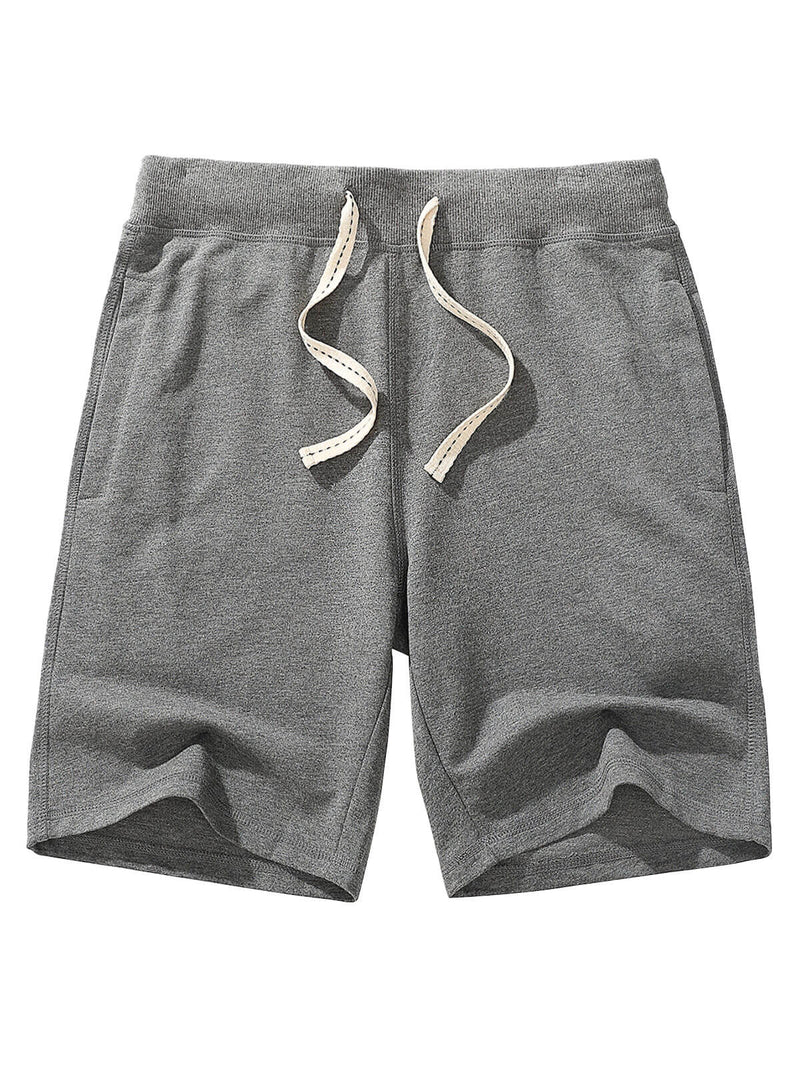 Men's Beach Casual Cotton Solid Color Summer Sweatpant Jogger Short