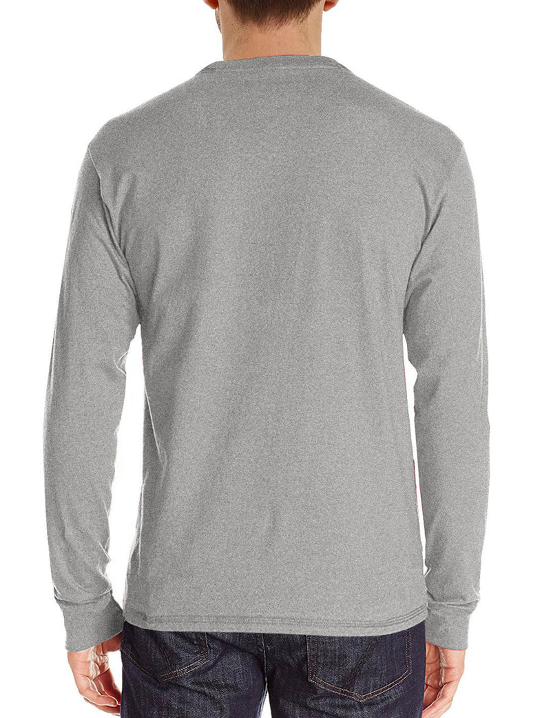 Men's Casual Solid Color Long Sleeve T-shirt