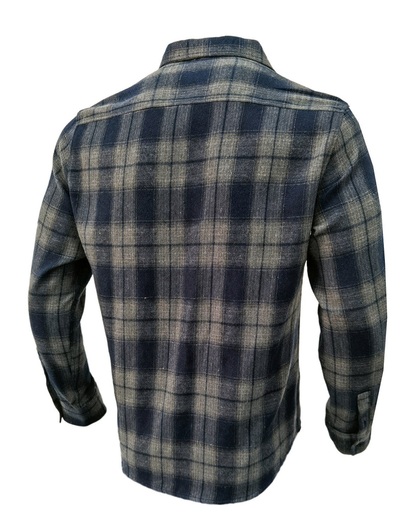 Men's Classic Plaid Vintage Button Up  Long Sleeve Shirt