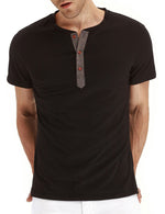 Men's Casual Solid Color Short Sleeve T-shirt