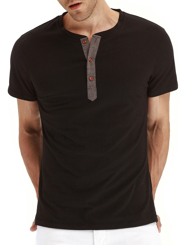 Men's Casual Solid Color Short Sleeve T-shirt