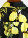 Men's Lemon Print Short Sleeve Hawaiian Shirt