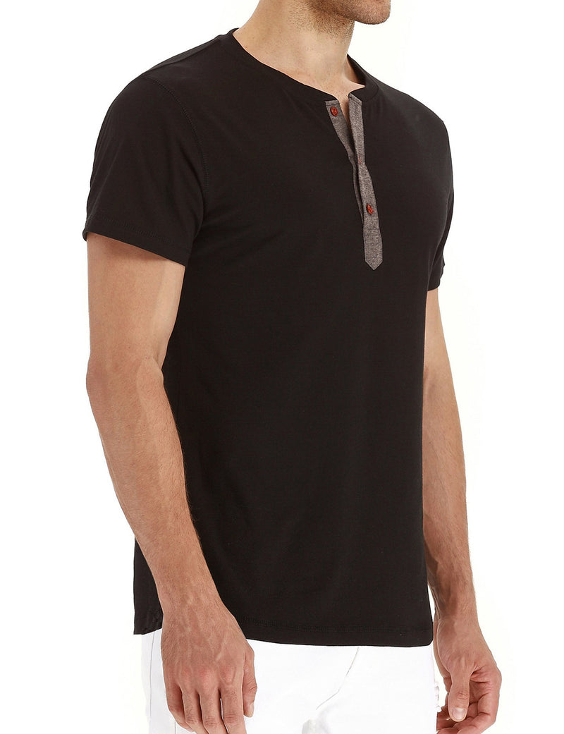 Men's Casual Solid Color Short Sleeve T-shirt