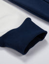 Men's Color Block Long Sleeve Casual Fall Winter Full-Zip Hoodie Zip Sweatshirt