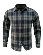 Men's Classic Plaid Vintage Button Up  Long Sleeve Shirt