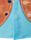 Men's Denim Vest Top Retro Western Cowboy Themed Party Halloween Costume Short Sleeve Shirt