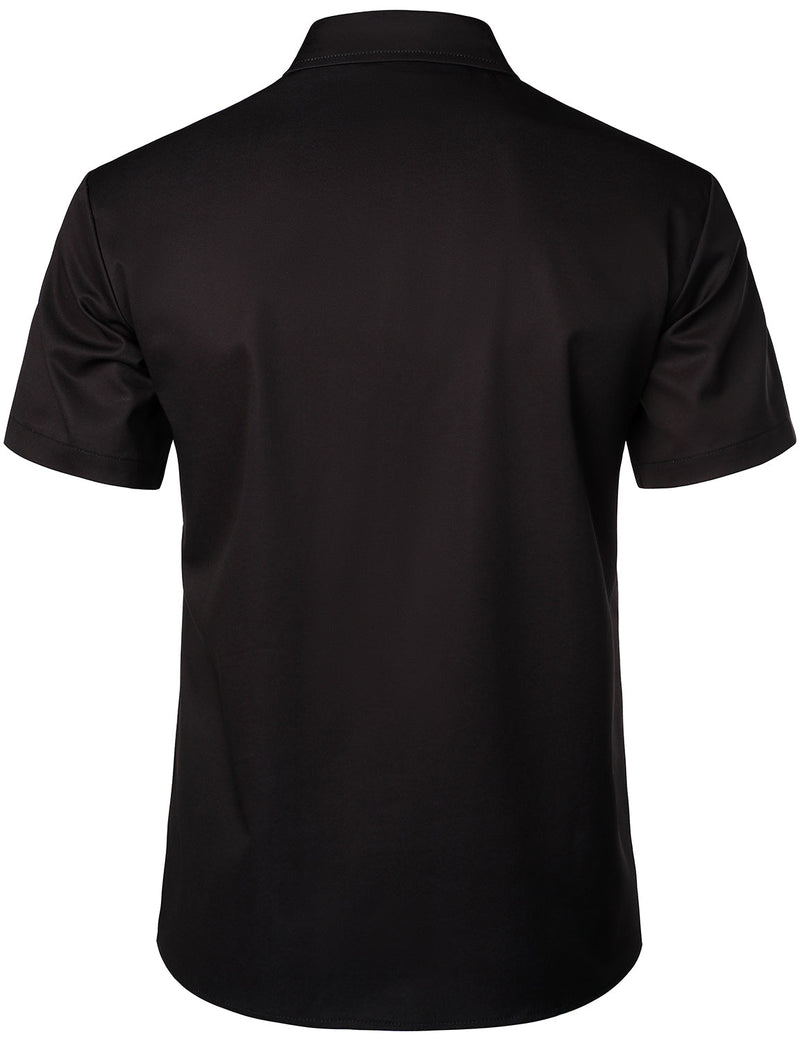 Men's Pirate Graphic Costume Art Black Halloween Costume Party Short Sleeve Shirt