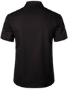 Men's Noble Retro Suit Costume Cool Black Halloween Costume Party Short Sleeve Shirt