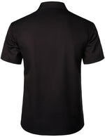 Men's Noble Retro Suit Costume Cool Black Halloween Costume Party Short Sleeve Shirt