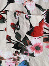 Men's Butterfly Floral Print Pocket Short Sleeve Shirt