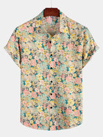Bundle Of 3 | Men's Floral Cotton Tropical Hawaiian Shirts