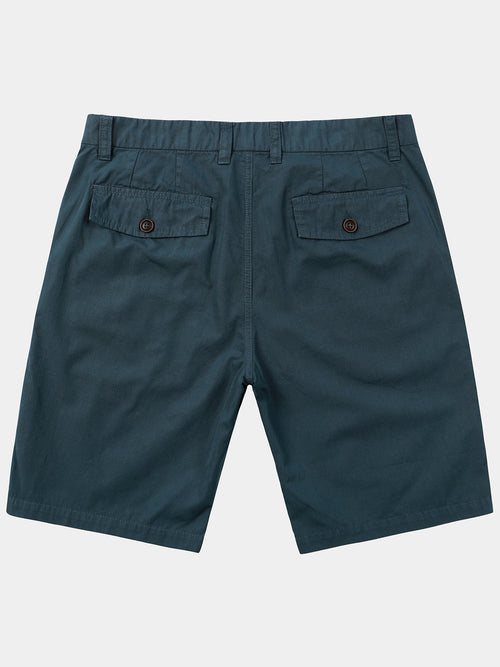 Men's Summer Casual Dark Blue Holiday Breathable Cotton Shorts