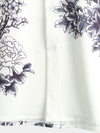 Men's Grey Flower Floral Print Button Up Vacation Short Sleeve Casual Resort Shirt