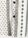 Men's Retro Button Up Short Sleeve Cotton 70s Shirt