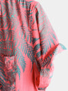 Men's Short Sleeve Chest Pocket Cotton Print Shirt