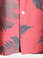 Men's Short Sleeve Chest Pocket Cotton Print Shirt