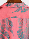 Men's Short Sleeve Chest Pocket Cotton Print Shirt