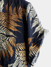 Men's Short Sleeve Chest Pocket Cotton Print Shirt