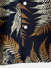 Men's Short Sleeve Chest Pocket Cotton Print Shirt
