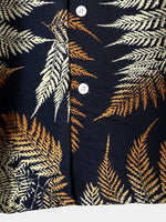 Men's Short Sleeve Chest Pocket Cotton Print Shirt