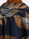 Men's Short Sleeve Chest Pocket Cotton Print Shirt