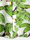 Men's Animal Holiday Tropical Pocket Short Sleeve Cotton Shirt