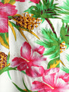 Men's Holiday Floral Print Short Sleeve Cotton Shirt