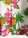 Men's Holiday Floral Print Short Sleeve Cotton Shirt