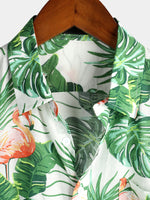 Men's Holiday Short Sleeve Cotton Shirt