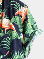 Men's Holiday Short Sleeve Cotton Shirt