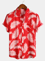 Men's Casual Holiday Pocket Short Sleeve Shirt