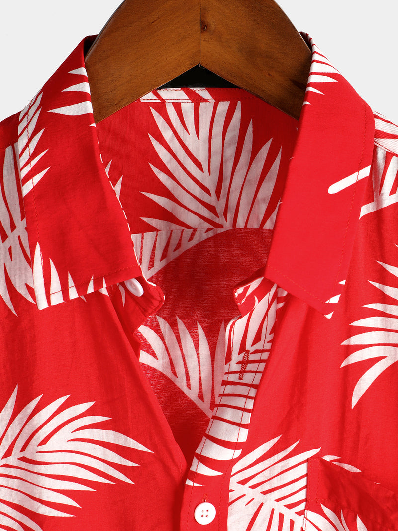 Men's Casual Holiday Pocket Short Sleeve Shirt