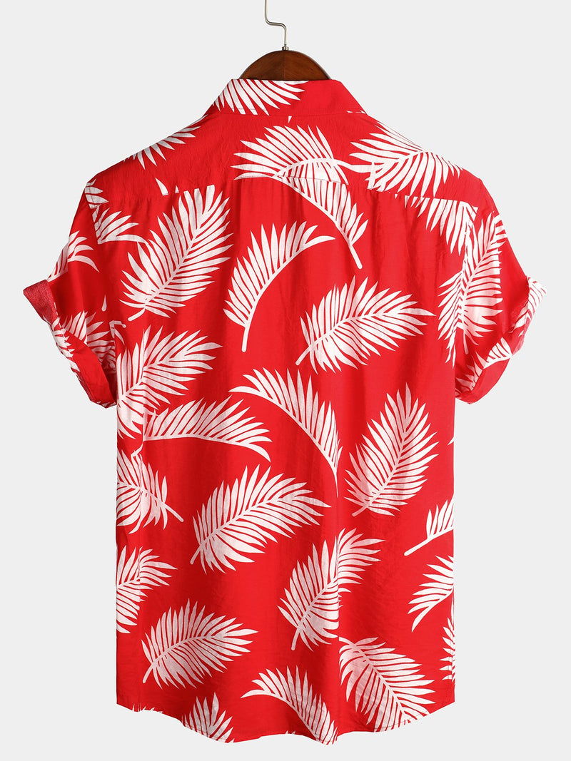 Men's Casual Holiday Pocket Short Sleeve Shirt