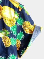 Men's Short Sleeve Pineapple Cotton Shirt
