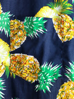 Men's Short Sleeve Pineapple Cotton Shirt
